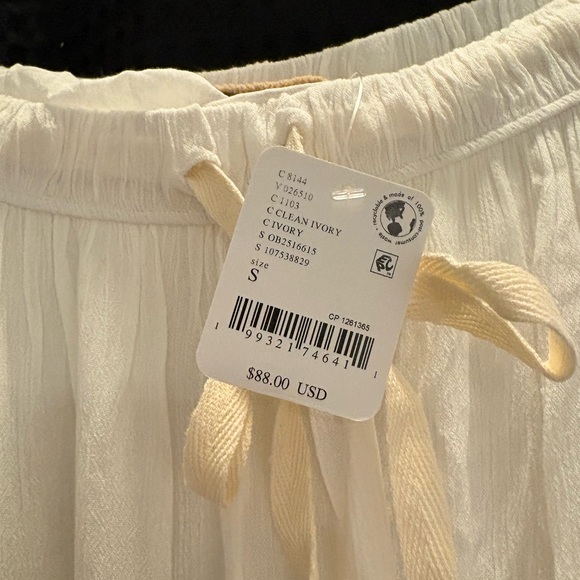 Free People Swept Away Maxi Skirt Small Color: Clean Ivory - Picture 4 of 6